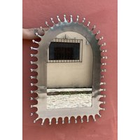Ggestanzter Zinn-Spiegel Im Hacienda-stil, Volkskunst, Handgefertigt in Mexiko von handmadetalavera