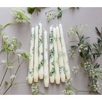 Florale Stumpenkerzen 2Er-Set, Individuelle Hochzeitskerzen Florale Stumpenkerzen 2Er-Set, Individuelle Hochzeitskerzen von handpaintercandles