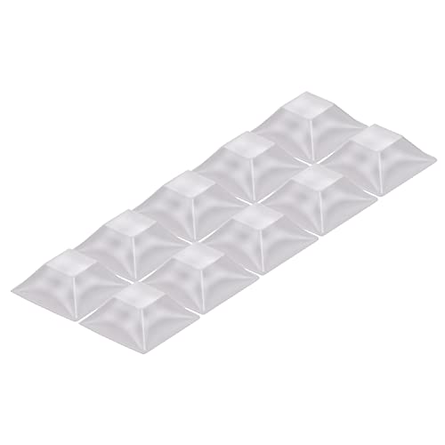 hang-it Wandpuffer in transparent - Set 10 Stück Abstandshalter aus PU - selbstklebend - 20mm x 7,5mm von hang-it