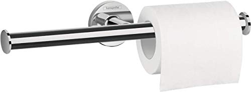 hansgrohe Logis Universal Toilettenpapierhalter (Badzubehör für 2 Rollen, ohne Abdeckung) Chrom von hansgrohe