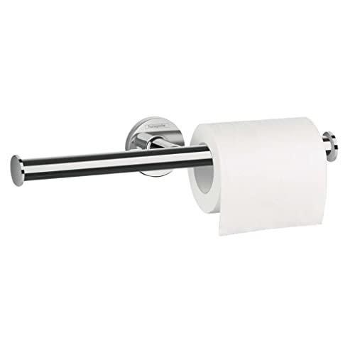 hansgrohe Logis Universal Toilettenpapierhalter (Badzubehör für 2 Rollen, ohne Abdeckung) Chrom von hansgrohe