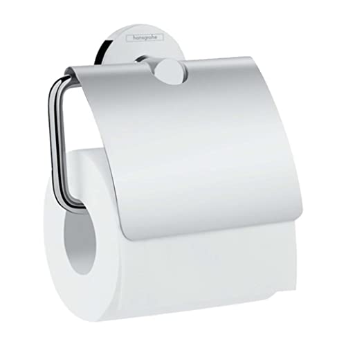hansgrohe Logis Universal Toilettenpapierhalter (Badzubehör mit Abdeckung) Chrom von hansgrohe