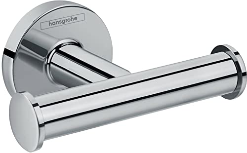 hansgrohe Logis Universal Handtuchhalter (Doppelhaken, Badzubehör) Chrom von hansgrohe