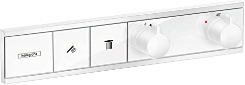 hansgrohe Unterputz Thermostat RainSelect (für 2 Funktionen) mattweiß von hansgrohe