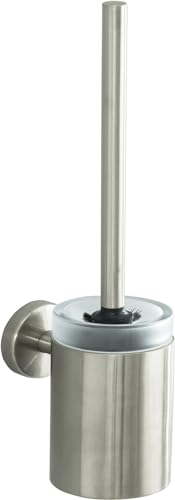 Hansgrohe 40522820 Toilettenbürstengarnitur Logis mit Behälter aus Kristallglas, brushed nickel von hansgrohe