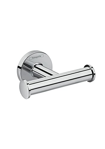 hansgrohe Logis Universal Handtuchhalter (Doppelhaken, Badzubehör) Chrom von hansgrohe