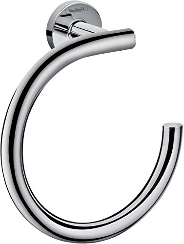 hansgrohe Logis Universal Handtuchring/Handtuchhalter rund (Badzubehör) Chrom von hansgrohe