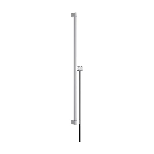 hansgrohe 24403000 Unica E Puro 90 cm mit Easy Slide Handbrausehalter und Isiflex Brauseschlauch 160 cm Chrom Brausestange von hansgrohe