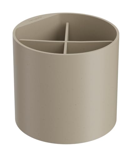 hansgrohe WallStoris Planet Edition - Zahnputzbecher, Zahnbürstenhalter ohne bohren, Badezimmer Zubehör, Bad Accessoires, Sand, 28916210 von hansgrohe