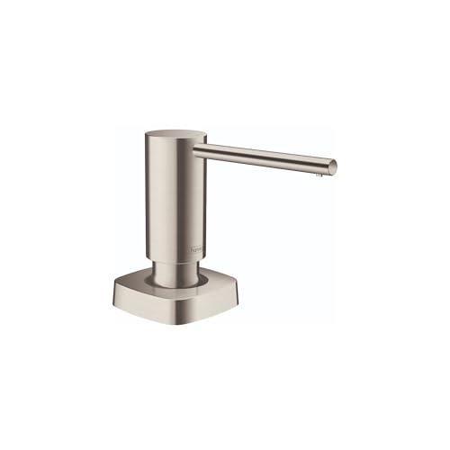 hansgrohe 40468801 Soap Metris Spender, Stahloptik von hansgrohe