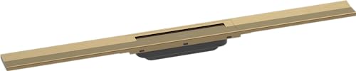 hansgrohe Fertigset Duschrinne RainDrain Flex, Abflussrinne 800mm, Bodenablauf Dusche kürzbar, Brushed Bronze hansgrohe Fertigset Duschrinne RainDrain Flex, Abflussrinne 800mm, Bodenablauf Dusche kürzbar, Brushed Bronze von hansgrohe