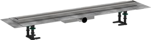 hansgrohe 56169000 RainDrain Compact Duschrinne 900 befliesbar für Flache Installation Komplettset von hansgrohe