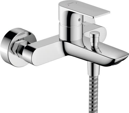 hansgrohe Wannenarmatur Rebris E, Aufputz Badarmatur für 2 Funktionen, Chrom von hansgrohe