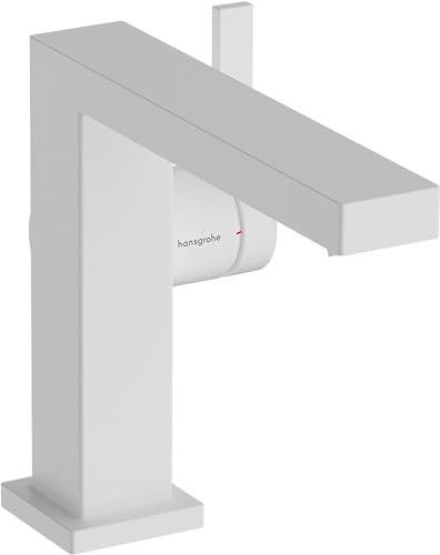 hansgrohe Tecturis E - Waschtischarmatur mit Zugstangen-Ablauf, energiesparend (CoolStart), Wasserhahn Bad, Auslauf Höhe 133 mm, Mischbatterie Waschbecken wassersparend (EcoSmart+), Mattweiß, 73023700 hansgrohe Tecturis E - Waschtischarmatur mit Zugstangen-Ablauf, energiesparend (CoolStart), Wasserhahn Bad, Auslauf Höhe 133 mm, Mischbatterie Waschbecken wassersparend (EcoSmart+), Mattweiß, 73023700 von hansgrohe