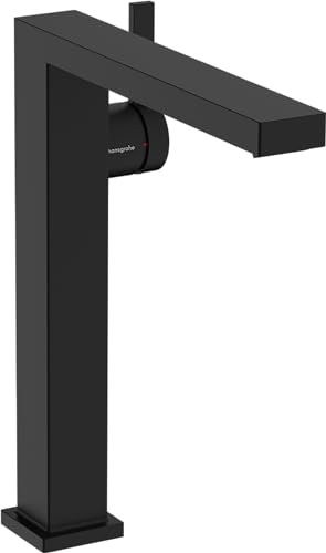 hansgrohe Tecturis E - Waschtischarmatur ohne Ablauf, energiesparend (CoolStart), Wasserhahn Bad mit Auslauf Höhe 243 mm, Mischbatterie Waschbecken wassersparend (EcoSmart+), Mattschwarz, 73072670 hansgrohe Tecturis E - Waschtischarmatur ohne Ablauf, energiesparend (CoolStart), Wasserhahn Bad mit Auslauf Höhe 243 mm, Mischbatterie Waschbecken wassersparend (EcoSmart+), Mattschwarz, 73072670 von hansgrohe