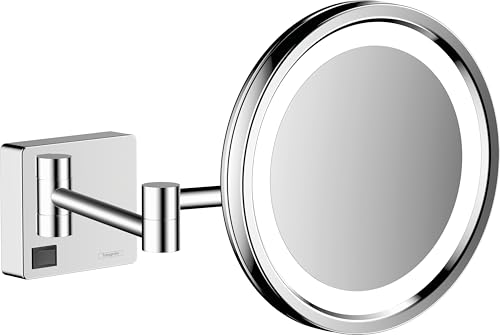 hansgrohe AddStoris - Kosmetikspiegel mit LED-Beleuchtung, Schminkspiegel mit Beleuchtung, Rasierspiegel mit 3-fach Vergrößerung, Chrom , 41790000 hansgrohe AddStoris - Kosmetikspiegel mit LED-Beleuchtung, Schminkspiegel mit Beleuchtung, Rasierspiegel mit 3-fach Vergrößerung, Chrom , 41790000 von hansgrohe