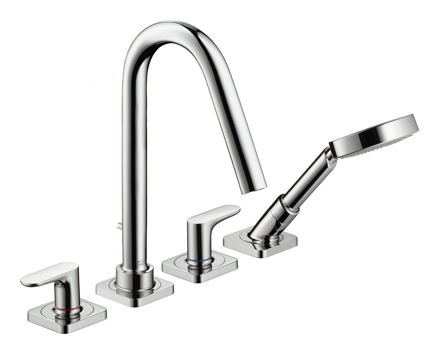 hansgrohe Wannenarmatur Axor Citterio M 4-Loch Fliesenrandarmatur Hebelgriff - Chrom von hansgrohe