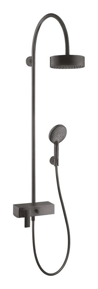 hansgrohe Brausegarnitur Axor Citterio Showerpipe, Mit Einhebelmischer und Kopfbrause und Kopfbrause 180 1jet von hansgrohe