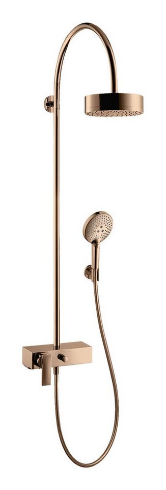 hansgrohe Brausegarnitur Axor Citterio Showerpipe, Mit Einhebelmischer und Kopfbrause und Kopfbrause 180 1jet von hansgrohe