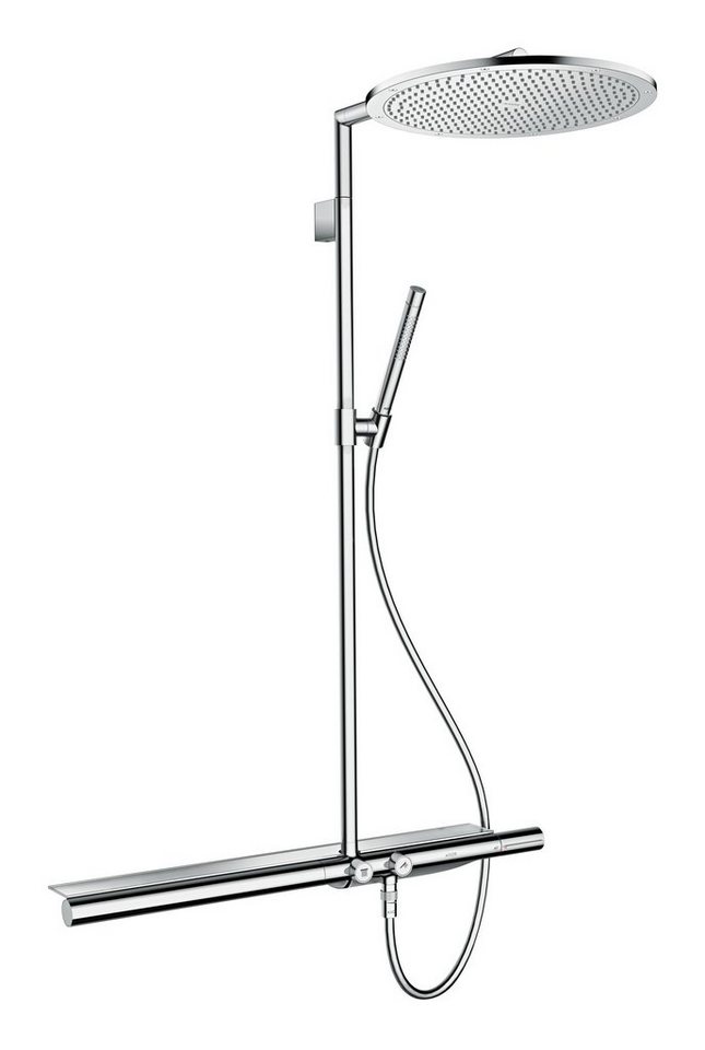hansgrohe Brausegarnitur Axor ShowerSolutions Showerpipe, Mit Thermostat 800 und Kopfbrause 350 1jet von hansgrohe