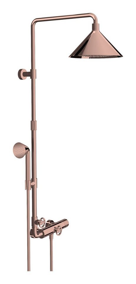 hansgrohe Brausegarnitur Axor Showers Showerpipe, 240 2jet mit Thermostat und Kopfbrause von hansgrohe