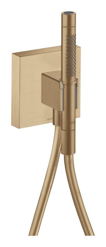 hansgrohe Brausegarnitur Axor Starck Organic, 2 Strahlart(en), Portereinheit mit Stabhandbrause und Brauseschlauch von hansgrohe