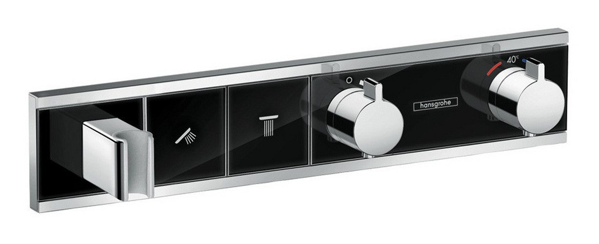 hansgrohe Brausethermostat RainSelect Für 2 Verbraucher mit integriertem Brausehalter Unterputz hansgrohe Brausethermostat RainSelect Für 2 Verbraucher mit integriertem Brausehalter Unterputz von hansgrohe