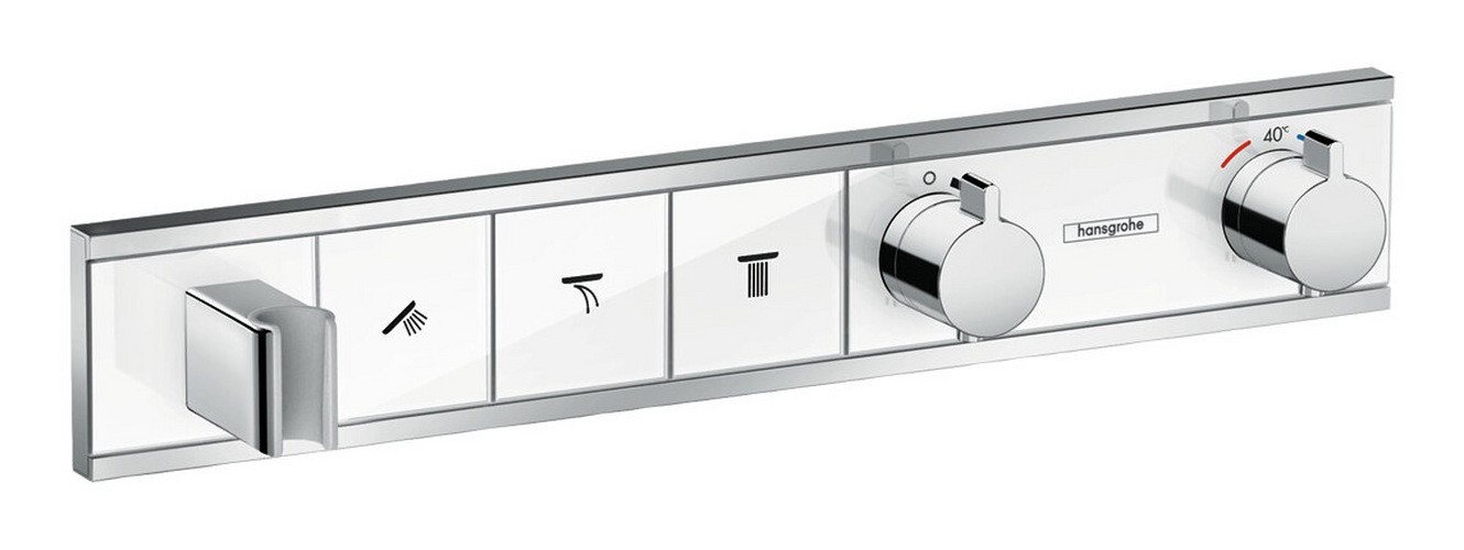 hansgrohe Brausethermostat RainSelect Für 3 Verbraucher mit integriertem Brausehalter Unterputz hansgrohe Brausethermostat RainSelect Für 3 Verbraucher mit integriertem Brausehalter Unterputz von hansgrohe