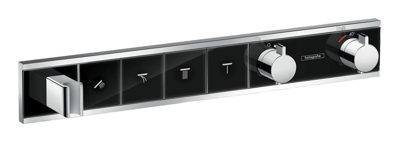 hansgrohe Brausethermostat RainSelect Für 4 Verbraucher mit integriertem Brausehalter Unterputz hansgrohe Brausethermostat RainSelect Für 4 Verbraucher mit integriertem Brausehalter Unterputz von hansgrohe