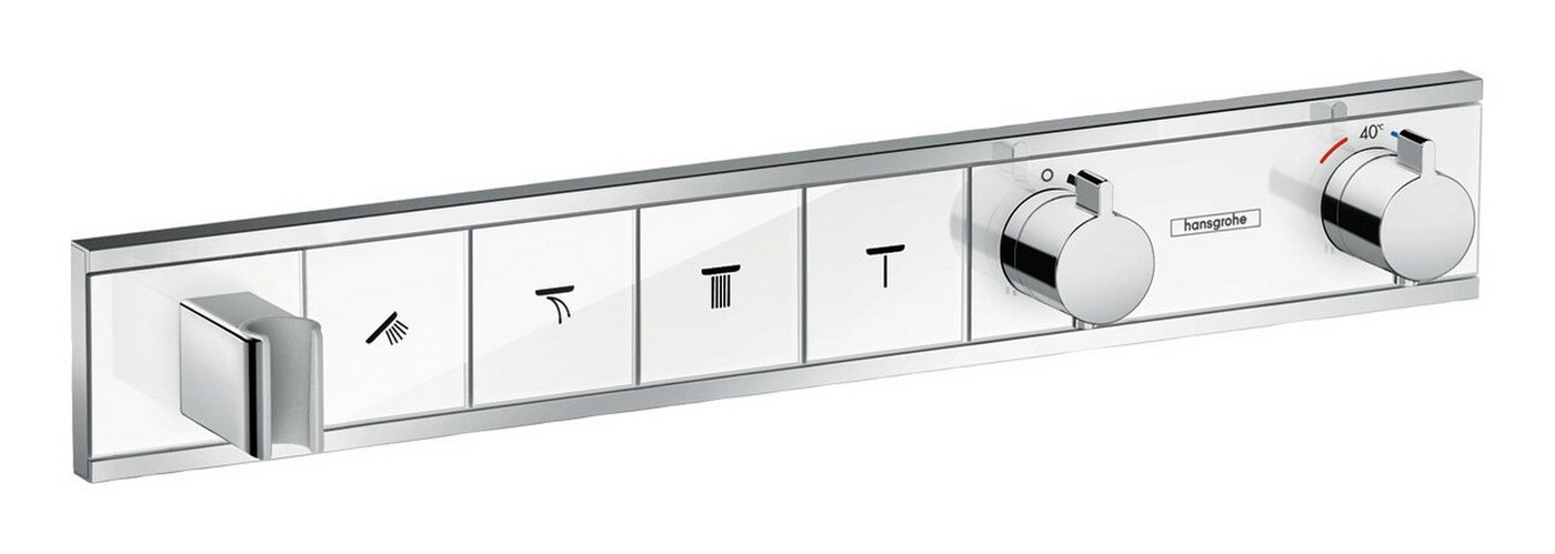 hansgrohe Brausethermostat RainSelect Für 4 Verbraucher mit integriertem Brausehalter Unterputz hansgrohe Brausethermostat RainSelect Für 4 Verbraucher mit integriertem Brausehalter Unterputz von hansgrohe
