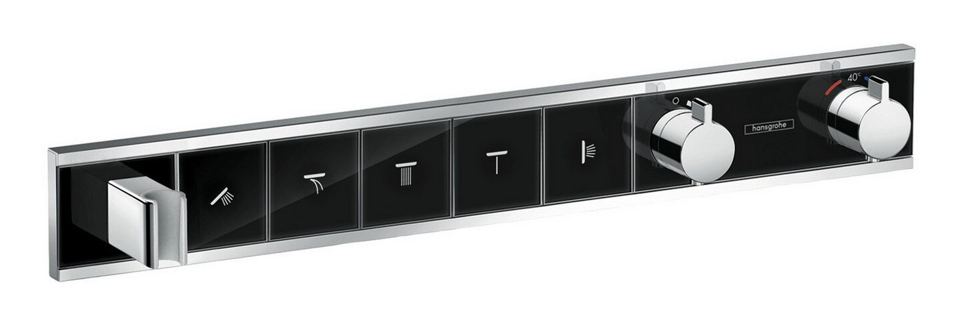 hansgrohe Brausethermostat RainSelect Für 5 Verbraucher mit integriertem Brausehalter Unterputz hansgrohe Brausethermostat RainSelect Für 5 Verbraucher mit integriertem Brausehalter Unterputz von hansgrohe