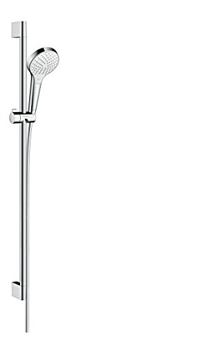 hansgrohe Croma Select S wassersparendes Duschset 0,90m, 3 Strahlarten Weiß/Chrom von hansgrohe