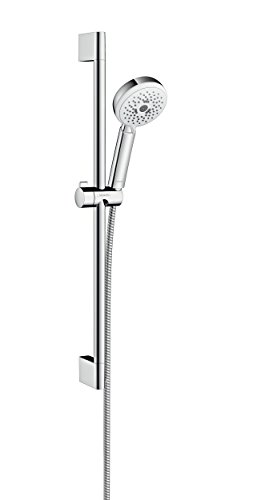 hansgrohe Crometta 100 Duschset 0,65m, 3 Strahlarten, Weiß/Chrom von hansgrohe
