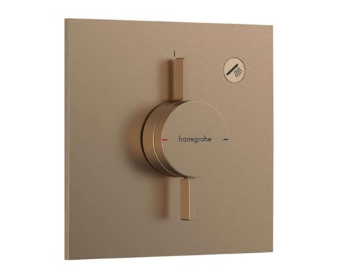 hansgrohe DuoTurn E - Duscharmatur Unterputz für 1 Verbraucher, Mischbatterie Dusche eckig, Einhebelmischer für iBox universal 2, Brushed Bronze hansgrohe DuoTurn E - Duscharmatur Unterputz für 1 Verbraucher, Mischbatterie Dusche eckig, Einhebelmischer für iBox universal 2, Brushed Bronze von hansgrohe