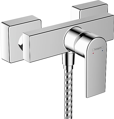 hansgrohe Vernis Shape - Duscharmatur Aufputz für 1 Verbraucher, Mischbatterie Dusche, Einhebelmischer, Chrom von hansgrohe