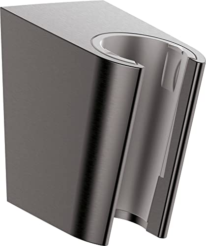 hansgrohe Duschkopfhalterung Porter S, Brausehalter, Brushed Black Chrome von hansgrohe