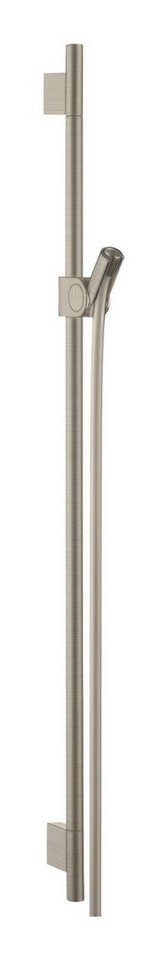 hansgrohe Duschstange Axor Uno, Brausestange mit Brauseschlauch 1600 mm - Brushed Nickel von hansgrohe