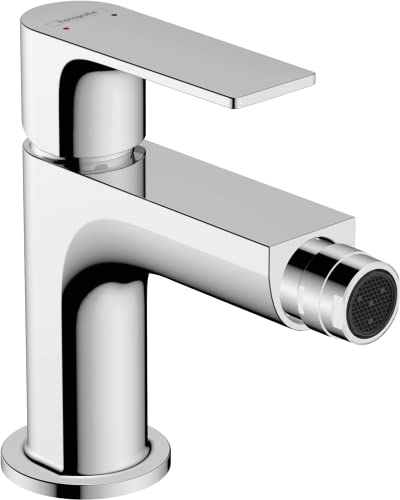 hansgrohe Einhebel-Bidetmischer Rebris E, Bidetarmatur mit Metall Zugstange, wassersparend, Chrom von hansgrohe