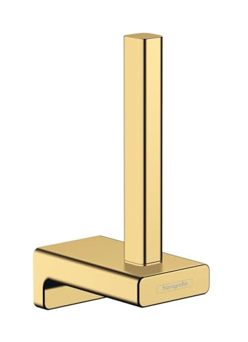 hansgrohe AddStoris - Ersatzpapierrollenhalter, Toilettenpapierhalter für Wandmontage, Klopapierhalter, verdeckte Befestigung, Badezimmer Zubehör, Polished Gold Optic, 41756990 hansgrohe AddStoris - Ersatzpapierrollenhalter, Toilettenpapierhalter für Wandmontage, Klopapierhalter, verdeckte Befestigung, Badezimmer Zubehör, Polished Gold Optic, 41756990 von hansgrohe