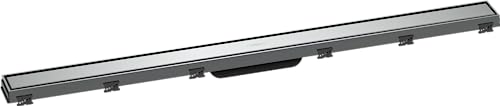 hansgrohe Fertigset Duschrinne RainDrain Match, Abflussrinne 1000mm, Bodenablauf Dusche mit höhenverstellbarem Rahmen, Chrom hansgrohe Fertigset Duschrinne RainDrain Match, Abflussrinne 1000mm, Bodenablauf Dusche mit höhenverstellbarem Rahmen, Chrom von hansgrohe
