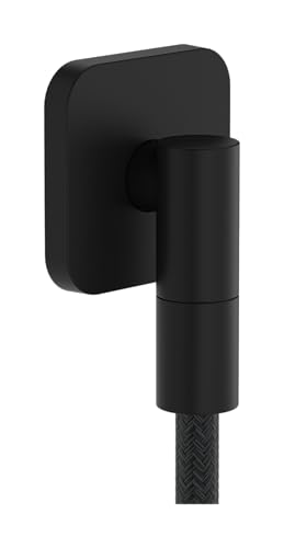 hansgrohe FixFit Fine Q - Schlauchanschluss Dusche, universaler Wandanschluss mit Rückflussverhinderer, Wandanschlussbogen, Mattschwarz , 28884670 hansgrohe FixFit Fine Q - Schlauchanschluss Dusche, universaler Wandanschluss mit Rückflussverhinderer, Wandanschlussbogen, Mattschwarz , 28884670 von hansgrohe