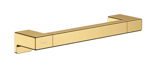 hansgrohe AddStoris - Haltegriff Dusche, Haltestange Bad, für Wandmontage, verdeckte Befestigung, Badezimmer Zubehör, Polished Gold Optic, 41744990 von hansgrohe