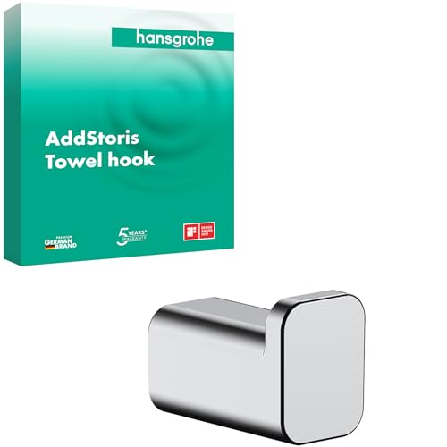 hansgrohe AddStoris - Handtuchhaken, Handtuchhalter, Bademantelhaken, verdeckte Befestigung, Badezimmer Zubehör, Chrom, 41742000 hansgrohe AddStoris - Handtuchhaken, Handtuchhalter, Bademantelhaken, verdeckte Befestigung, Badezimmer Zubehör, Chrom, 41742000 von hansgrohe