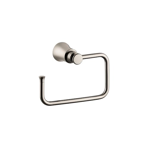 hansgrohe Handtuchring 04786830 Übergangs-Handtuchhalter aus poliertem Nickel, 20,3 cm von hansgrohe
