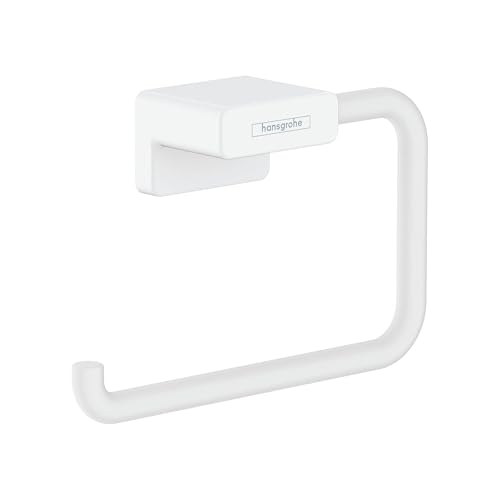 hansgrohe AddStoris - Handtuchring, Handtuchhalter für Wandmontage, verdeckte Befestigung, Badezimmer Zubehör, Mattweiß, 41754700 hansgrohe AddStoris - Handtuchring, Handtuchhalter für Wandmontage, verdeckte Befestigung, Badezimmer Zubehör, Mattweiß, 41754700 von hansgrohe