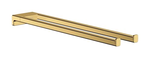 hansgrohe Handtuchstange AddStoris, Handtuchhalter 44.5cm, Badetuchhalter, Polished Gold Optic, 40 x 455 x 85 von hansgrohe
