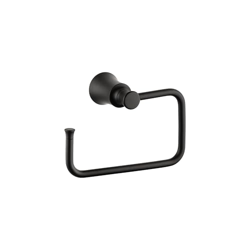 hansgrohe Joleena Handtuchring 20,3 cm Übergang Handtuchhalter in Mattschwarz, 04786670 von hansgrohe