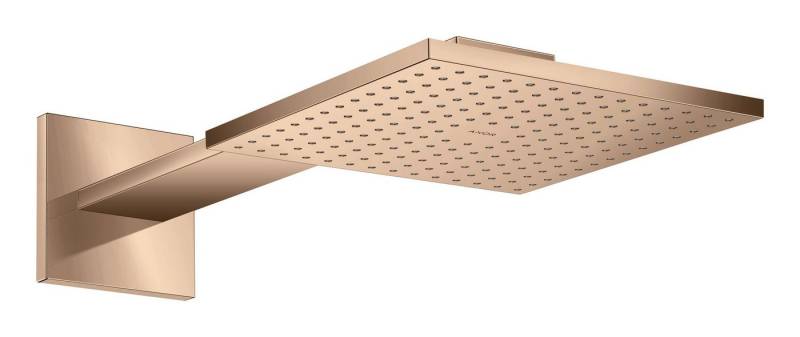 hansgrohe Kopfbrause Axor ShowerSolutions 250/250, 1jet eckig mit Brausearm Aufputz von hansgrohe