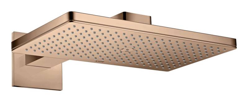 hansgrohe Kopfbrause Axor ShowerSolutions 460, 1jet eckig mit Brausearm Aufputz von hansgrohe
