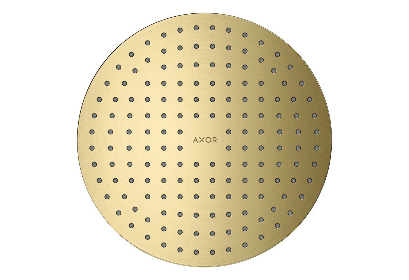 hansgrohe Kopfbrause Axor ShowerSolutions, Kopfbrause 250 1jet rund Deckenmontage Unterputz - Brushed Brass von hansgrohe